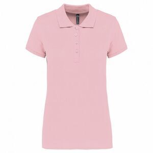 Kariban Womens/Ladies Pique Polo Shirt / Pale Pink